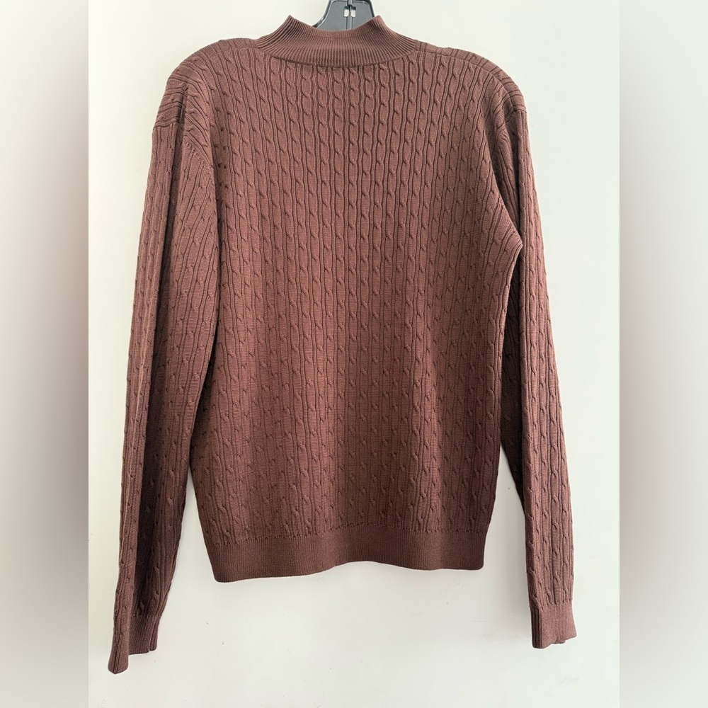 Barry Bricken Vintage Silk Cableknit Swester Size M - Picture 3 of 4
